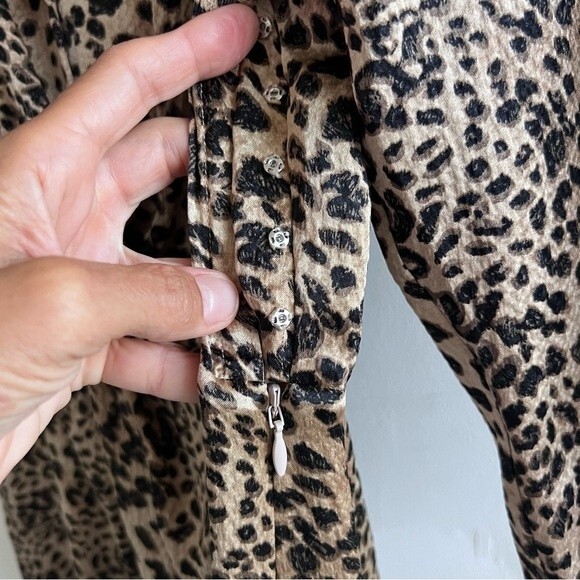 Rebecca Taylor Lynx Hammered Silk Dress - Picture 5 of 15